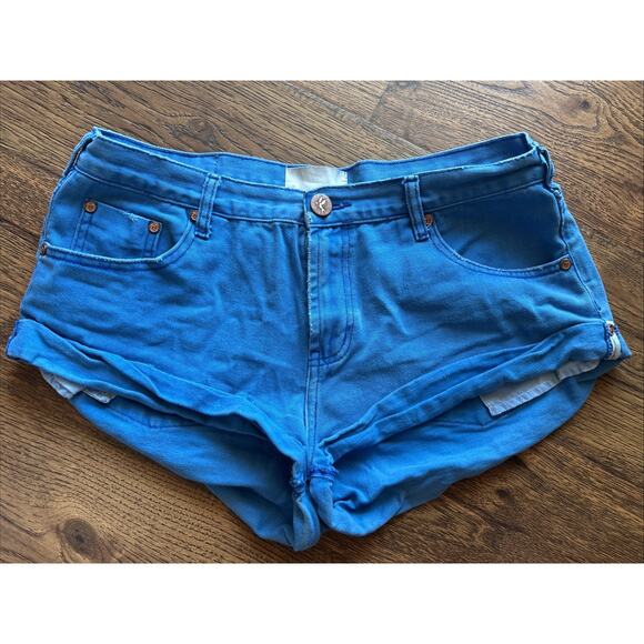 Blue One Teaspoon Denim Shorts - Picture 1 of 7